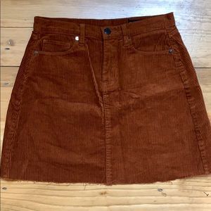 Blank NYC Corduroy A-Line Mini Skirt